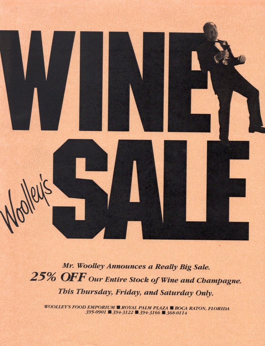 10 22 1987   Wine Sale Flyer